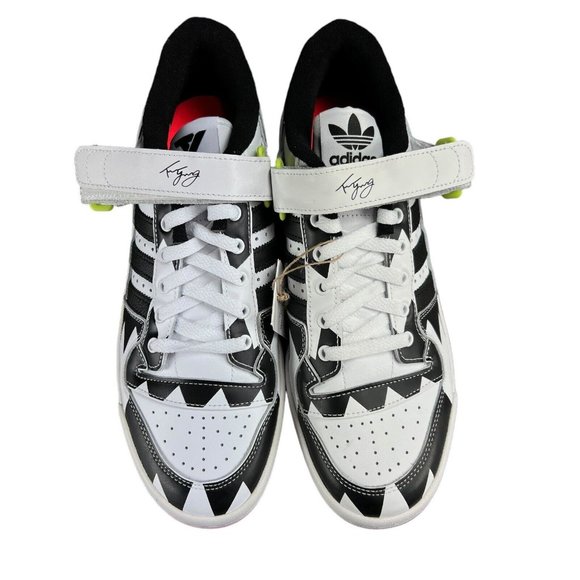 Adidas Forum Low Trae Young Core Black White Solar Red Shoes GX6128 Men's Sz 10 - Picture 7 of 10